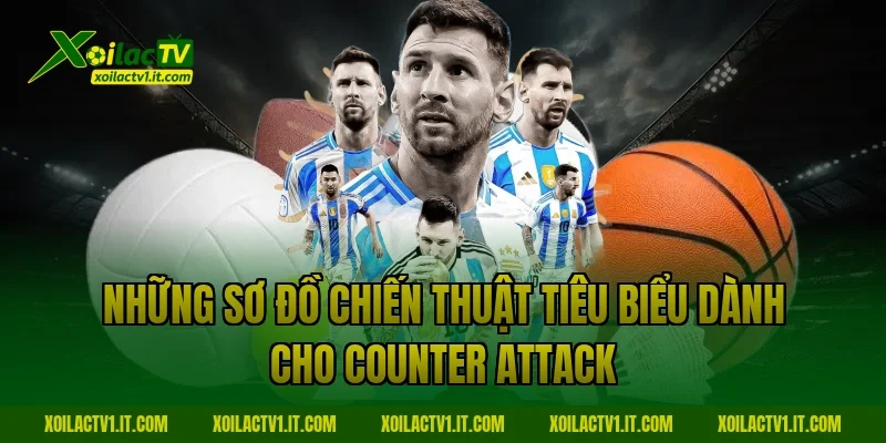 Những sơ đồ chiến thuật tiêu biểu dành cho Counter attack
